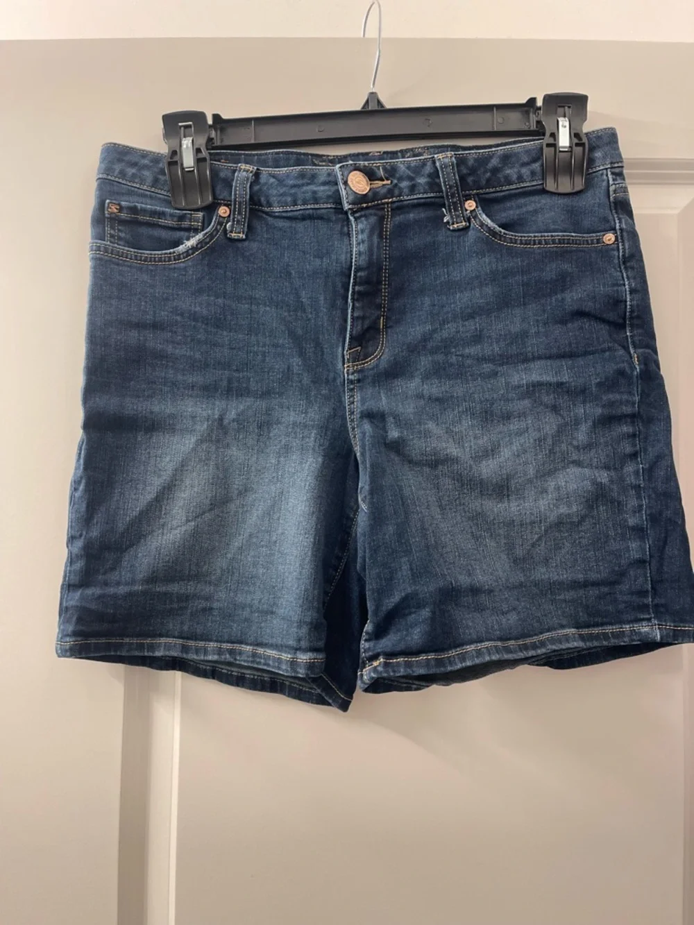 Seven7 Dark Blue Denim weekend Jean Shorts